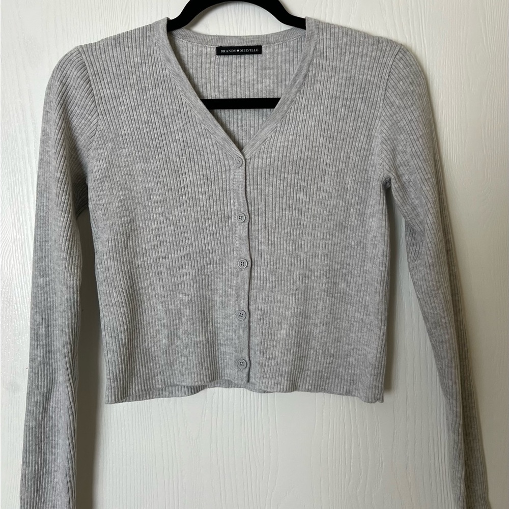 Brandy Melville grey cardigan sweater